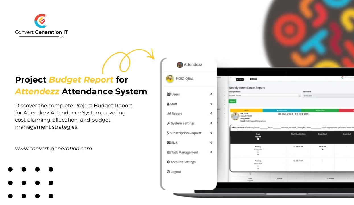 Project Budget Report for Attendezz Attendance System